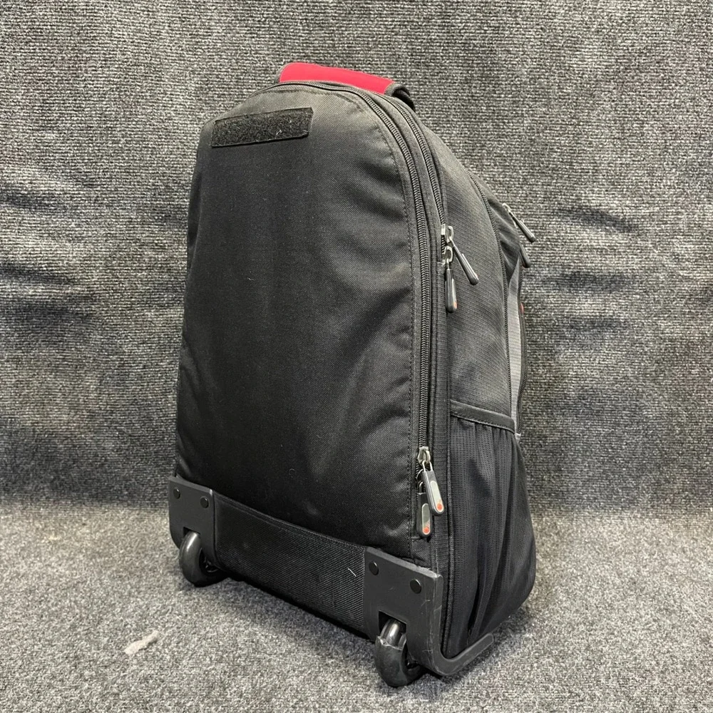 Samsonite TC-10 Black Grey Red Wheeled Rolling‎ Backpack Travel Laptop Bag 3898